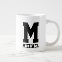 Personalized name monogram extra large