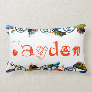 Personalized Name Monogram for Jayden/Boys Lumbar Lumbar Pillow