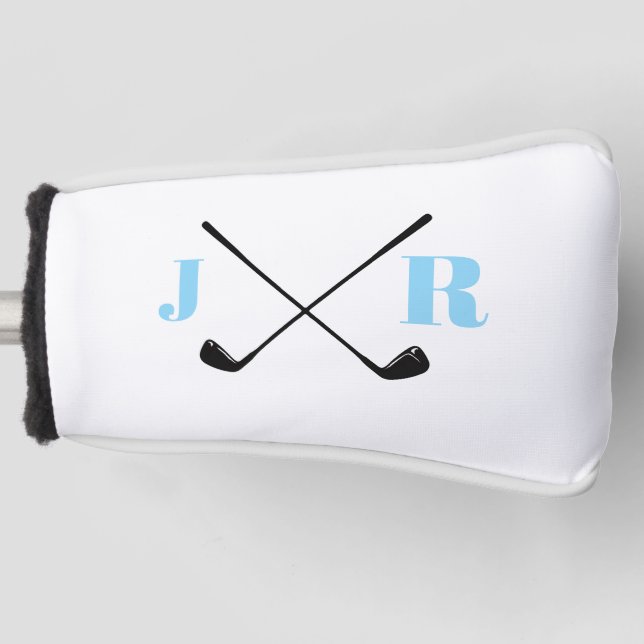 Personalized Name Monogram Golf Club Head Cover (Front)