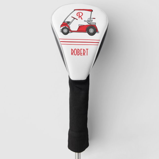 Personalized Name & Monogram Golf Head Cover (Front)