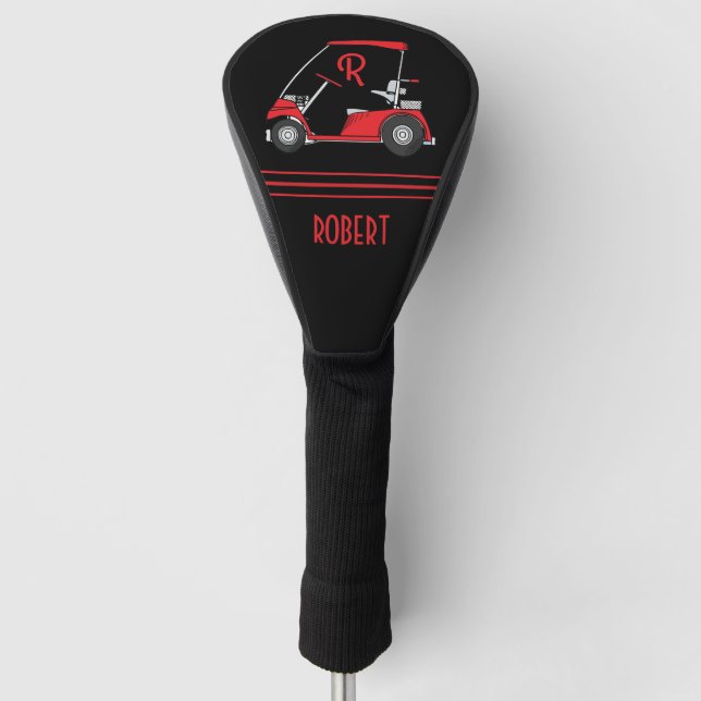 Personalized Name & Monogram Golf Head Cover (Front)