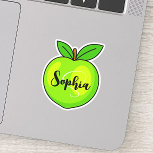 Personalized Name & Monogram Green Lime Teacher