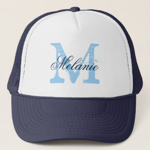 Personalized name monogram hat for wedding party