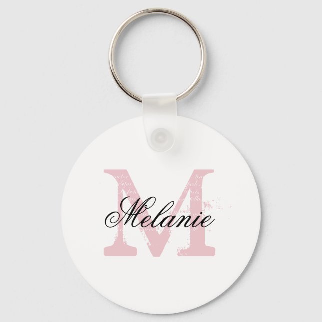 Personalized name monogram letter keychains (Front)