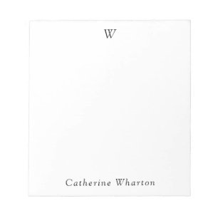 Personalized Name Monogram Notepad