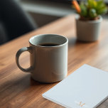 Personalized Name Monogram Notepad<br><div class="desc">Modern, elegant and trendy notepad featured here in dusty blue with tan monogram and white name typography. Colours can be customized to your choosing</div>