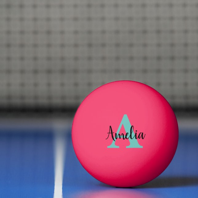 Personalized Name Monogram Ping Pong Ball (Net)