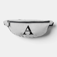 Personalized Name Monogram Silver Background