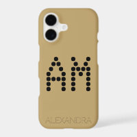 Personalized Name & Monogram Smart Font On Gold