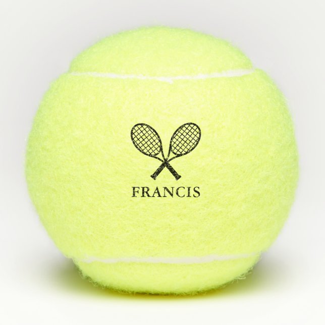 Personalized Name Monogram Tennis Balls (Front)