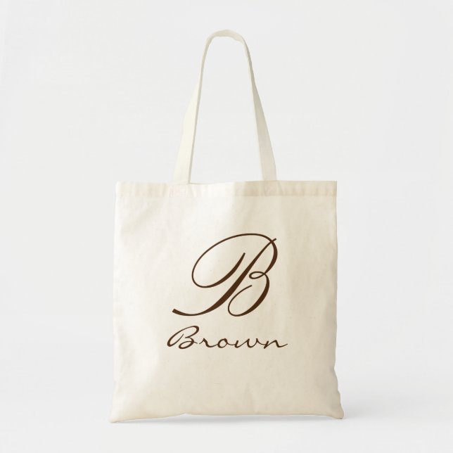 Personalized name monogram tote bag (Front)