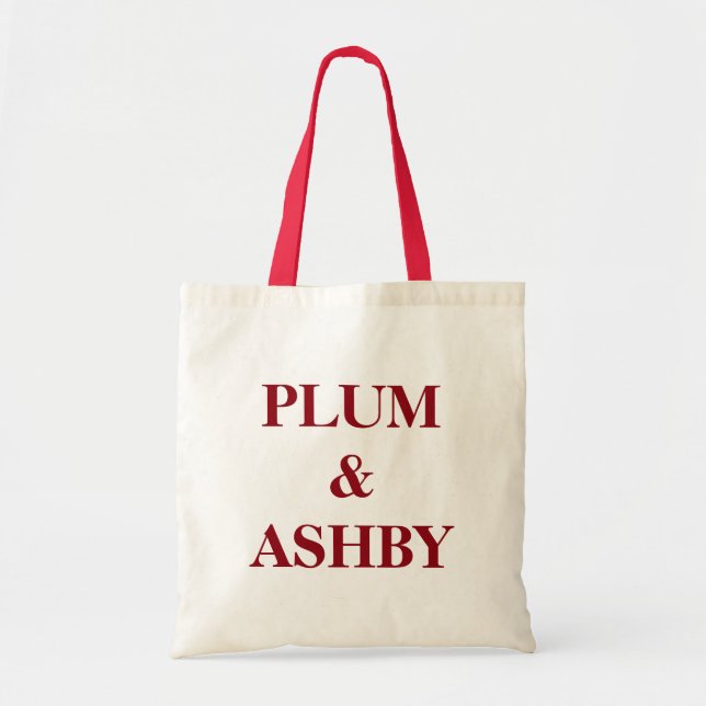 Personalized name monogram tote bag (Front)