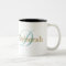 Personalized Name Monogram White