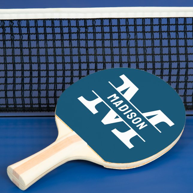 Personalized Name Monogramm Table Tennis Rackets Ping Pong Paddle (Insitu)