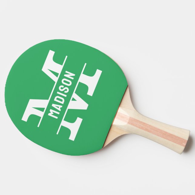 Personalized Name Monogramm Table Tennis Rackets Ping Pong Paddle (Side)