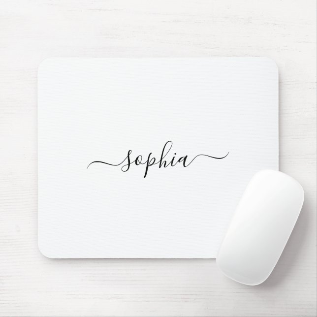 Personalized Name Mouse Pad for Stylish Workspaces (With Mouse)