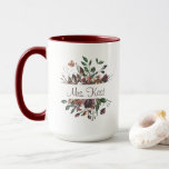 Personalized Name Mug<br><div class="desc">This lovely floral mug would make a great gift for the bride to be or as a teacher appreciation gift! Matching wrapping paper available!</div>