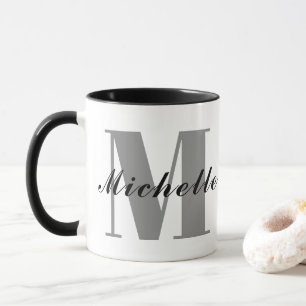 Personalized Name Mug, Custom Monogram Initial Gif Mug