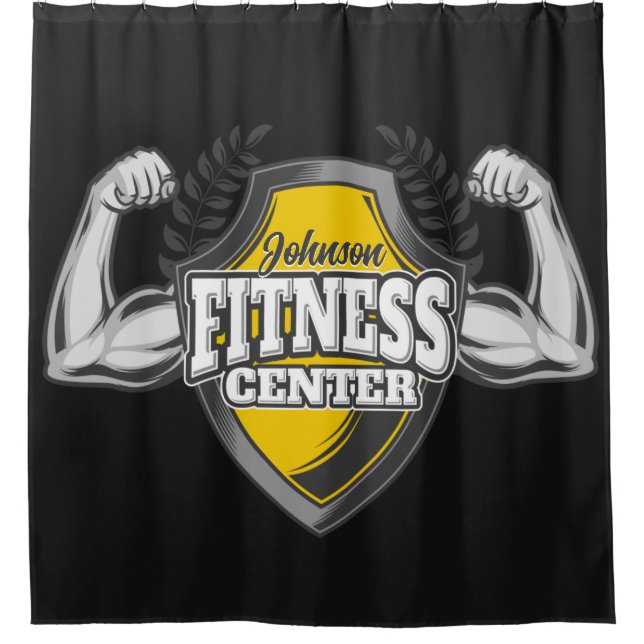 Personalized NAME Muscle Fitness Trainer Gym (Front)