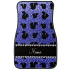 Personalized name neon blue glitter squirrels