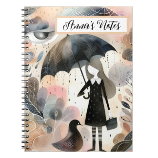 Personalized Name Notebook Nature Girl 
