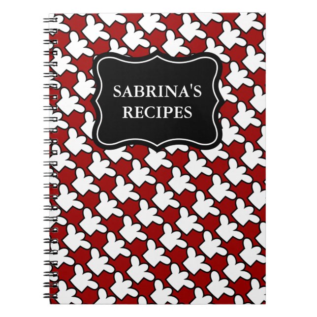 Personalized name notebook | recipe cookbook (Front)