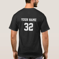 Personalized Name Number Front Back 