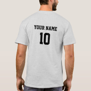 Personalized Name Number Front Back  T-Shirt