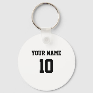 Personalized Name Number Front Back T Shirt_1  Keychain