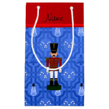 Personalized name nutcracker blue snowman trellis