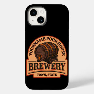 Personalized NAME Old Oak Barrel Beer Keg Brewery Case-Mate iPhone 14 Case