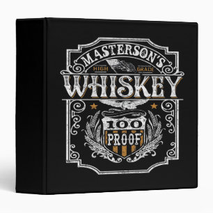 Personalized NAME Old West Whiskey Brewery Bar Binder