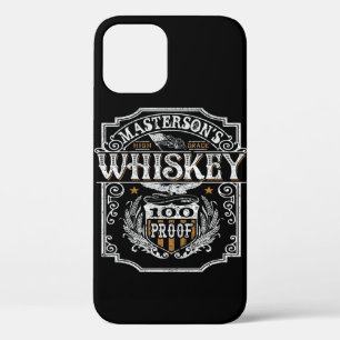 Personalized NAME Old West Whiskey Brewery Bar iPhone 12 Case