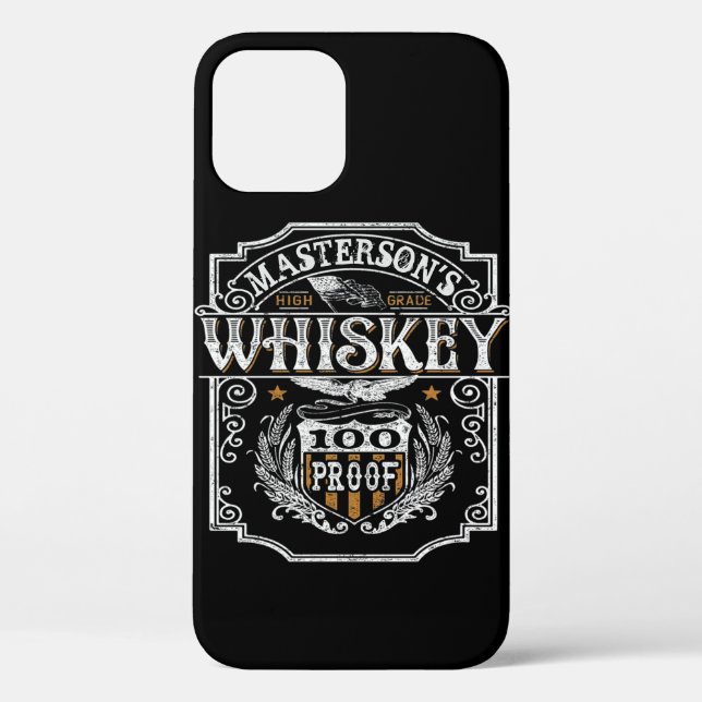 Personalized NAME Old West Whiskey Brewery Bar Case-Mate iPhone Case (Back)