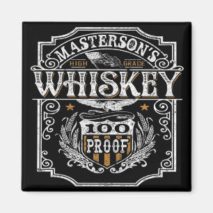 Personalized NAME Old West Whiskey Brewery Bar Magnet