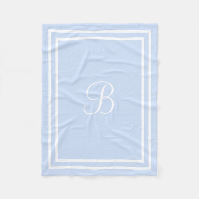 Personalized name or initial fleece Blanket (Front)