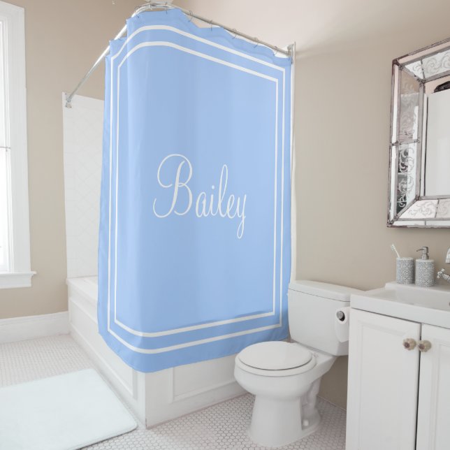 Personalized name or initial shower curtain (In Situ)