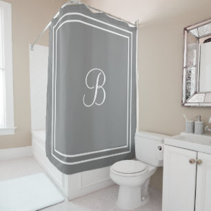 Personalized name or initial shower curtain