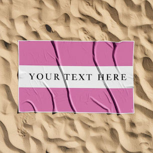 Personalized Name or Text Gift Beach Towel