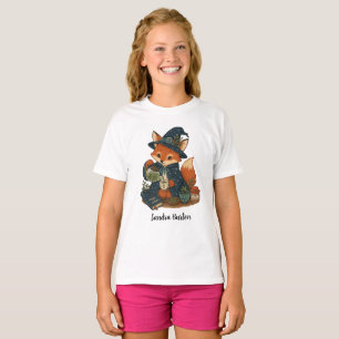 Personalized Name or Text with Fox Tea T-Shirt