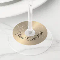 Personalized wine clearance glass tags