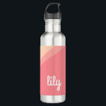 Personalized Name Pastel Rainbow Custom Gift 710 Ml Water Bottle<br><div class="desc">This personalized name,  pastel rainbow water bottle in vibrant pastels of orange,  green,  blue and pink features a name of your choice. Makes a wonderful custom gift for bridesmaids,  birthdays,  mother's day,  graduation and more.</div>