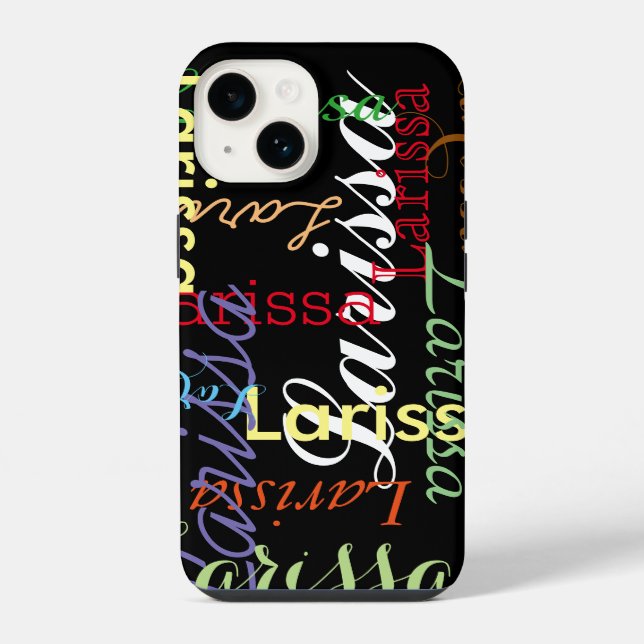 personalized name pattern for her iPhone case (Back)