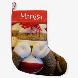Personalized Name Peek-a-boo Sock Monkey