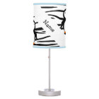Personalized name penguin zebra stripes