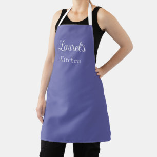 Personalized Name Periwinkle Apron