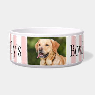 Personalized Name Photo Template Stripes Dog