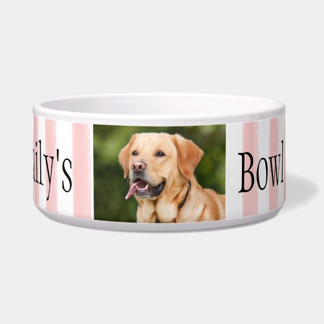 Personalized Name Photo Template Stripes Dog (Front)