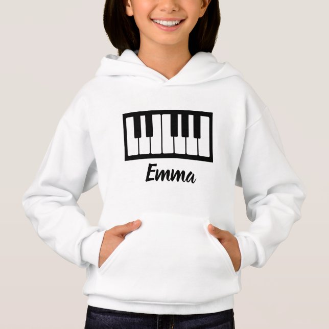 Personalized Name Pianist Piano Keys  (Front)