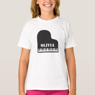 Personalized Name Pianist Piano Keys T-Shirt